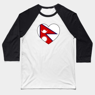 Heart - Nepal Baseball T-Shirt